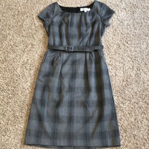 Gray plaid dress sz12
